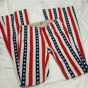 Red White Blue Star Striped Jeans
